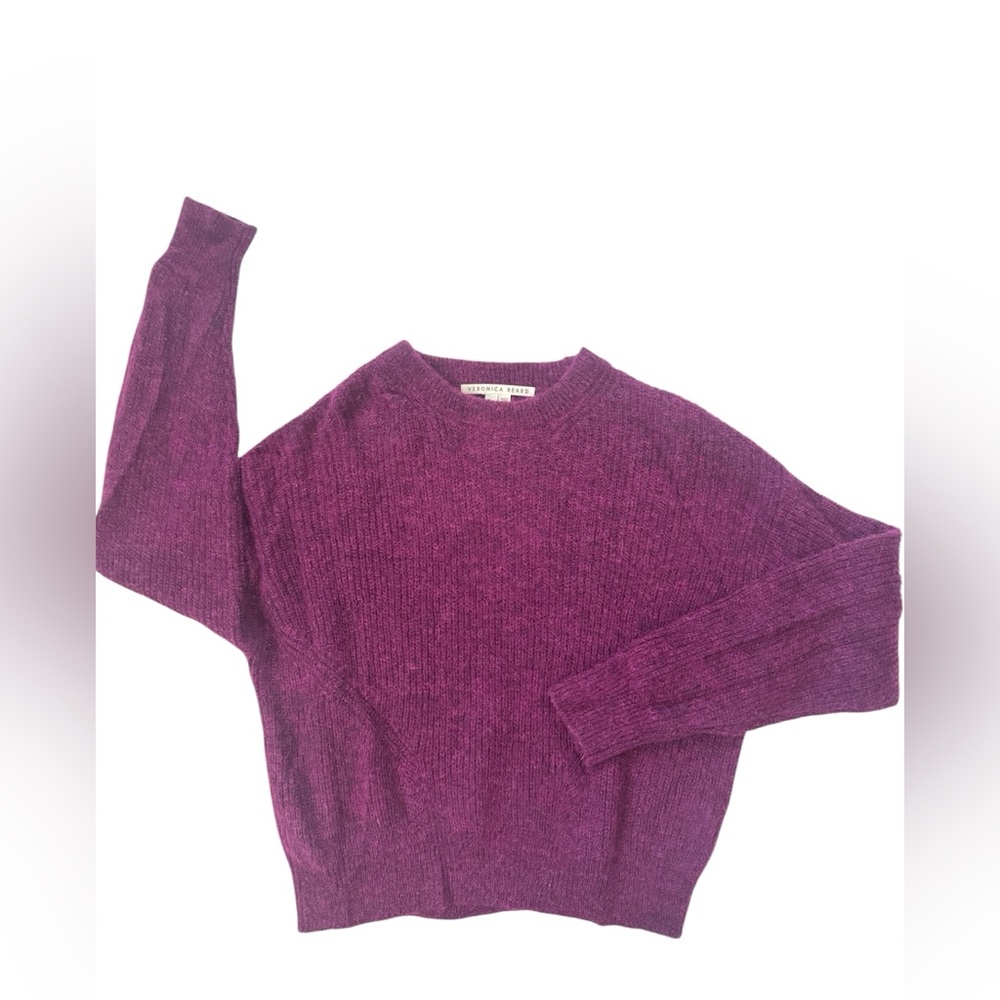 Veronica Beard Berry Knit Soft Crewneck Size L